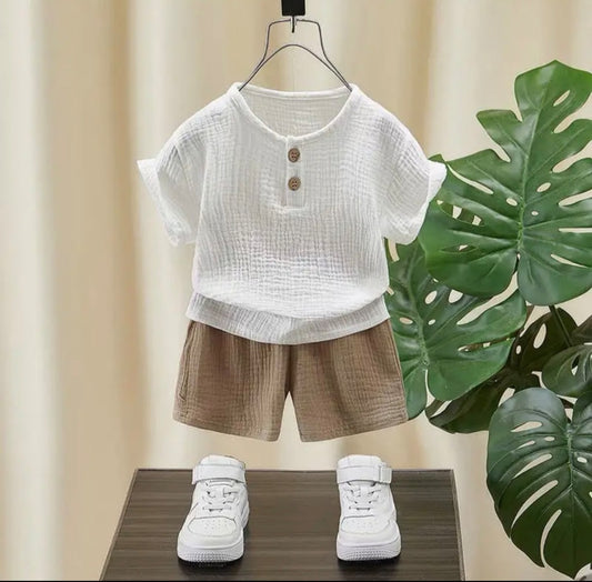 Cotton set with shorts